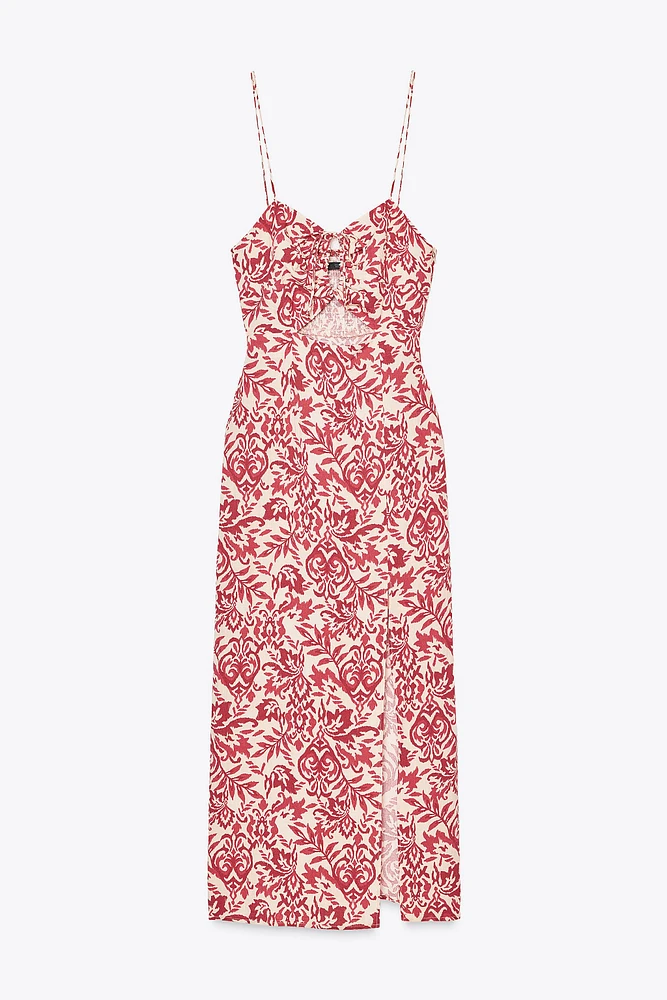 ROBE MIDI RUSTIQUE IMPRIMÉE