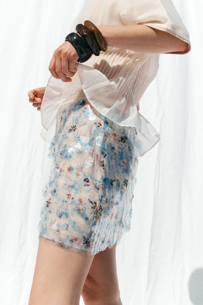 SEQUIN MINI SKIRT