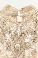 FLORAL EMBROIDERY COMBINATION DRESS