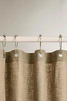 STRIPED LINEN SHOWER CURTAIN