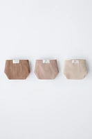 AGES -6/ THREE-PACK OF RIBBED BRIEFS WITH LABEL