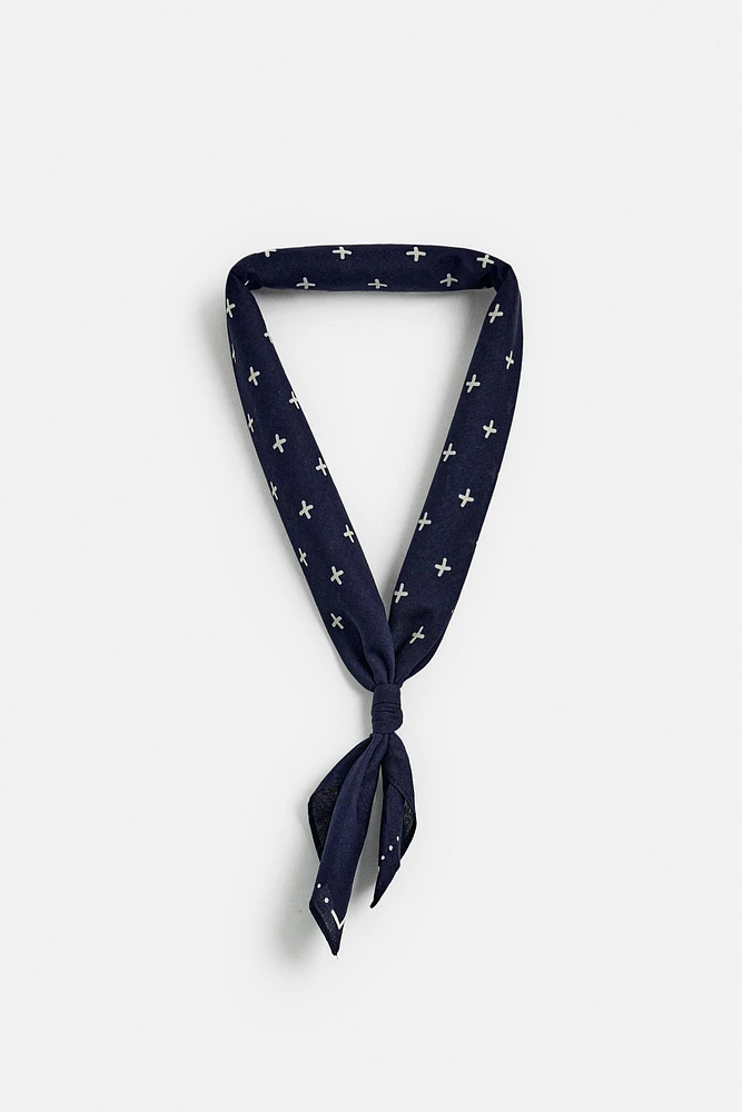 BANDANA À IMPRIMÉ GÉOMÉTRIQUE