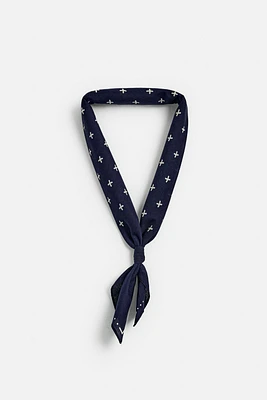 BANDANA À IMPRIMÉ GÉOMÉTRIQUE