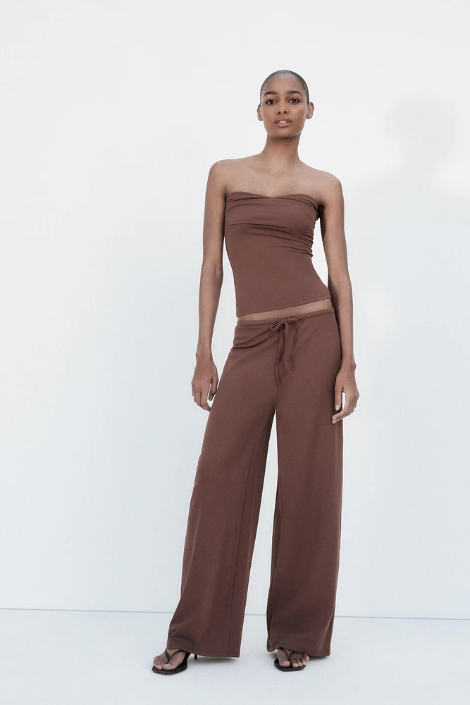 HAUT BUSTIER À TEXTURE