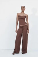 HAUT BUSTIER À TEXTURE