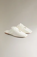 MULES CROISÉES CUIR