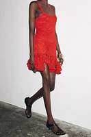 CROCHET PEPLUM DRESS