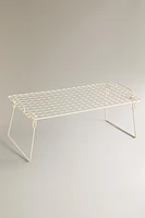 FOLDABLE LACQUERED METAL RACK