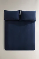 HOUSSE DE COUETTE COTON FIL TEINTÉ