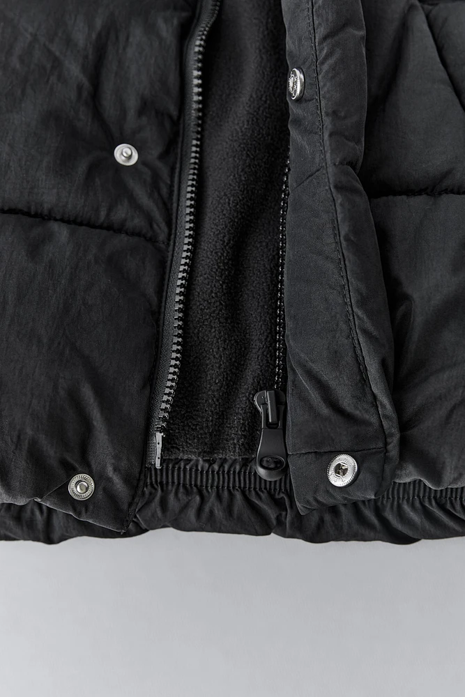 HOODED QUILTED JACKET