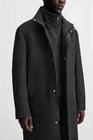 REMOVABLE COLLAR COAT