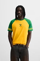 T-SHIRT COLOR BLOCK BRODÉ
