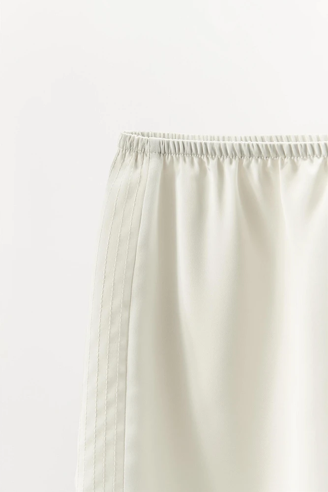 SATIN PAJAMA SHORTS