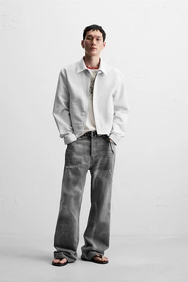 CROPPED FIT JACQUARD JACKET