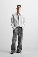CROPPED FIT JACQUARD JACKET
