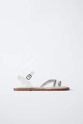 SANDALES EN VINYLE FANTAISIE