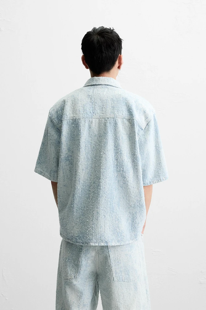 BRUSHED FINISH DENIM SHIRT