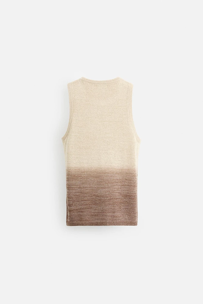 T-SHIRT EN MAILLE COTON - LIN