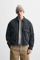 WASHED TEXTURED JACKET