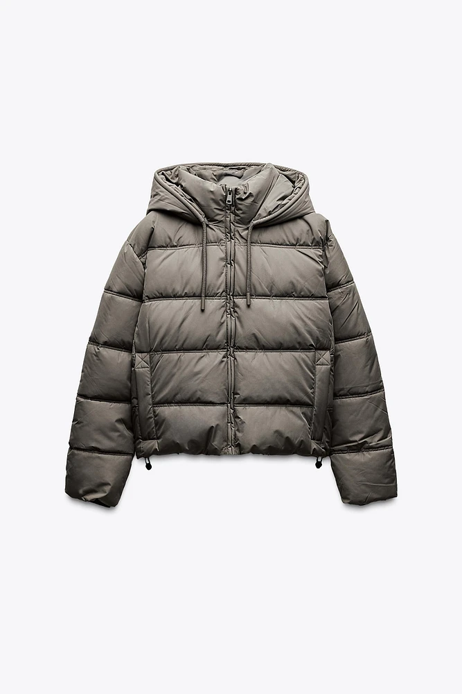 ANORAK REMBOURRÉ ET COURT IMPERMÉABLE COUPE VENT