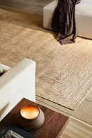 RECTANGULAR JUTE AREA RUG