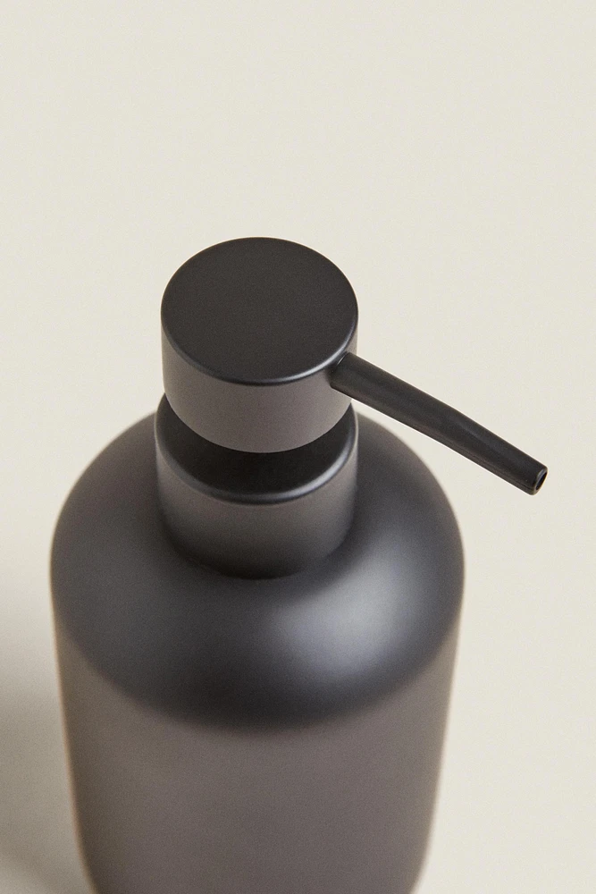 BLACK RESIN SOAP DISPENSER