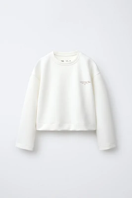 ATHLETIC SWEATSHIRT WITH TEXT