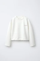 ATHLETIC SWEATSHIRT WITH TEXT