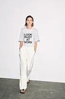OVERSIZE TEXT T-SHIRT