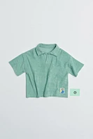 LABEL TERRY CLOTH POLO AND SHORTS SET