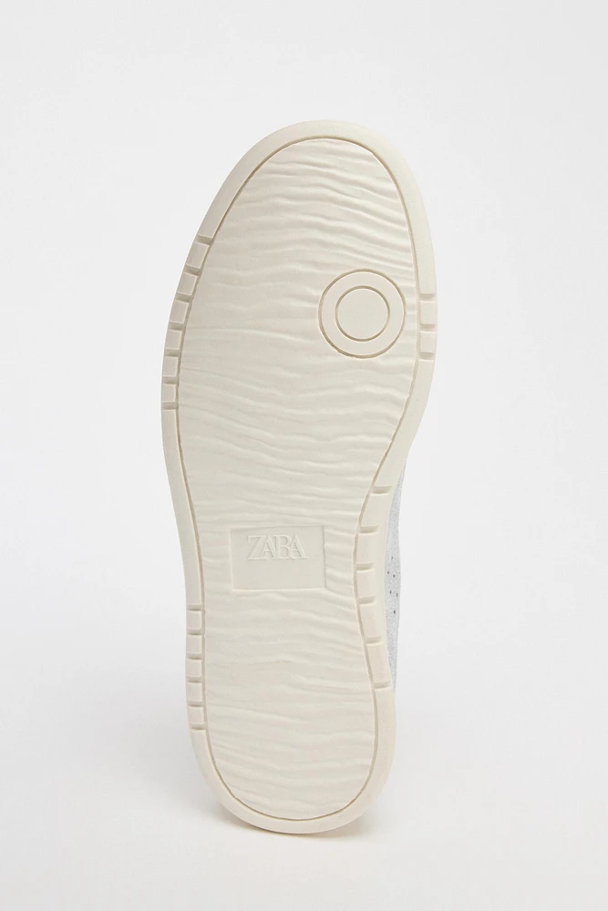 METALLIC EFFECT SLINGBACK SNEAKERS