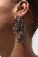 SPARKLY LOBSTER EARRINGS
