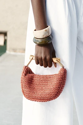 MINI SAC À ANSES MÉTALLIQUES