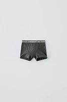 6-14 YEARS/ FIVE-PACK OF TEXT BOXERS