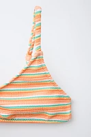 6-14 ANS/ BIKINI RAYURES MULTICOLORE