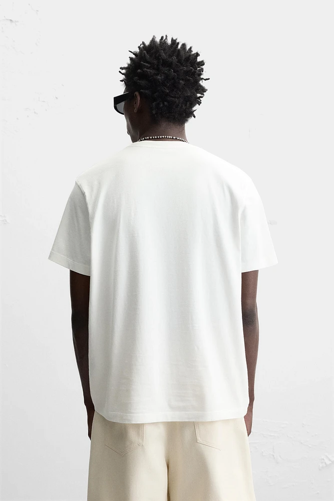 CONTRAST PRINT T-SHIRT