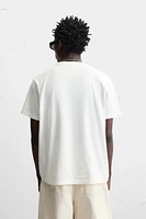 CONTRAST PRINT T-SHIRT