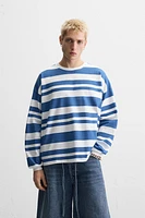 NUMBER STRIPED T-SHIRT