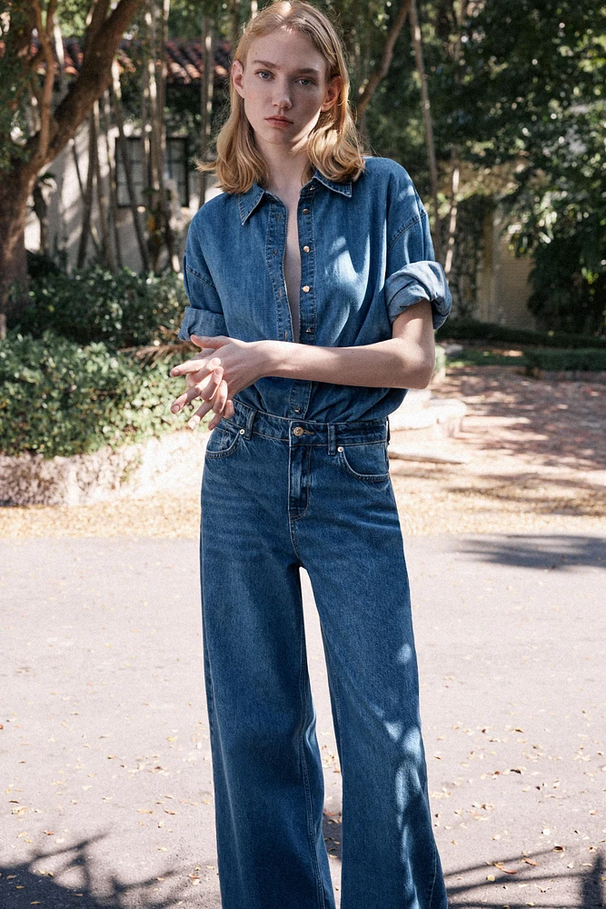 CHEMISE Z1975 EN DENIM AVEC CEINTURE