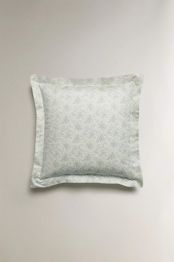 PAISLEY PRINT SATEEN PILLOWCASE