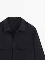 Technical fabric overshirt