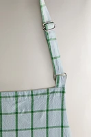 COTTON CHECKED KITCHEN APRON