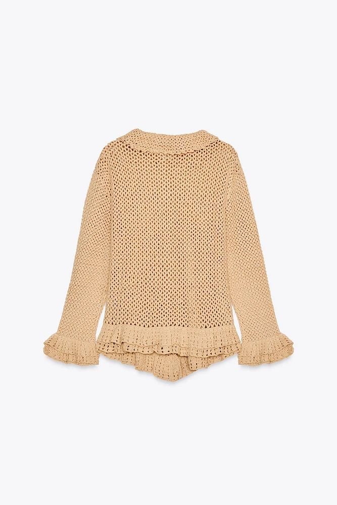 GILET EN MAILLE CROCHET