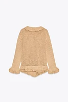 GILET EN MAILLE CROCHET