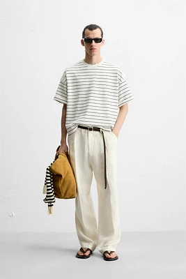 STRIPED BOXY FIT T-SHIRT