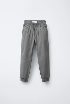 PANTALON DE JOGGING EN POPELINE