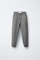 PANTALON DE JOGGING EN POPELINE