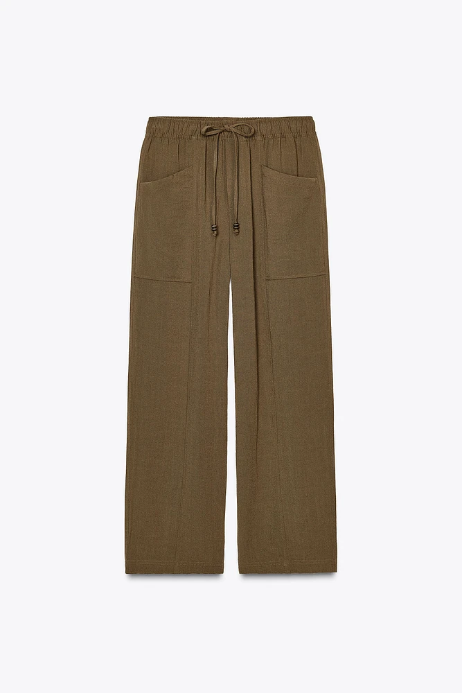 RUSTIC ELASTIC WAIST PANTS