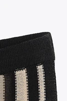 STRIPED LINEN KNIT PANTS