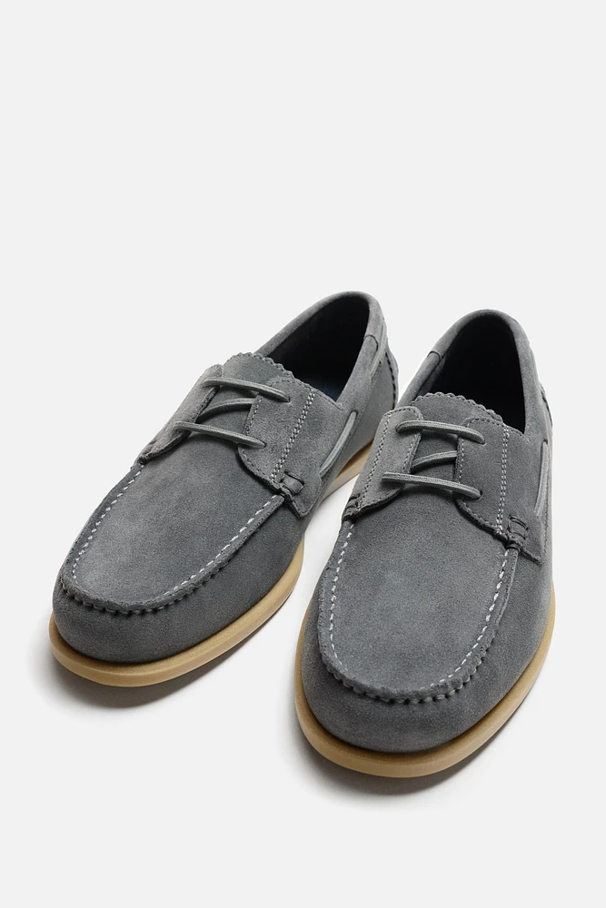 CHAUSSURES BATEAU EN CUIR